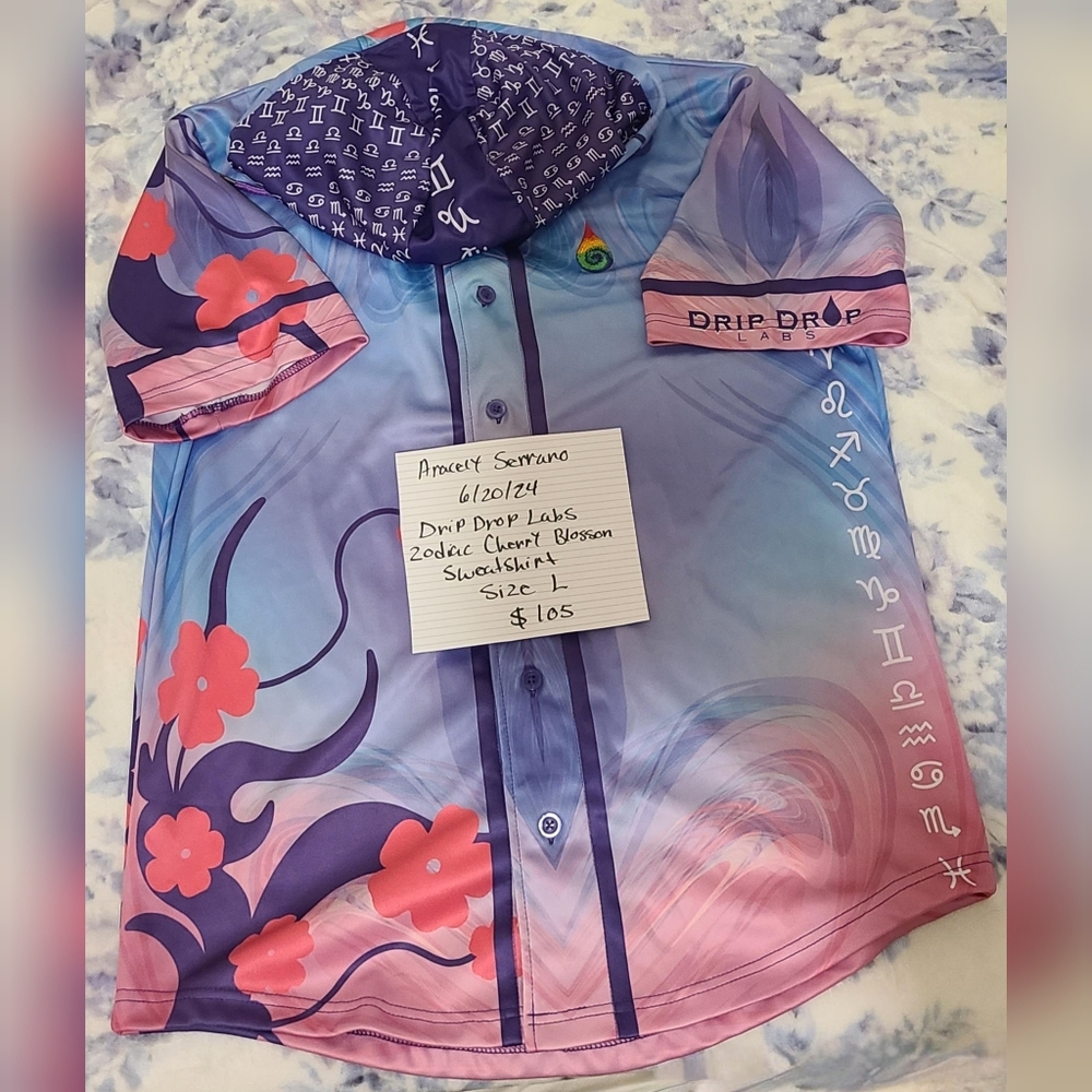 Cherry blossom zodiac hoodie shirt